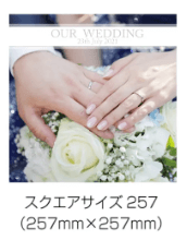 フジフォトアルバムのスクエアサイズ257